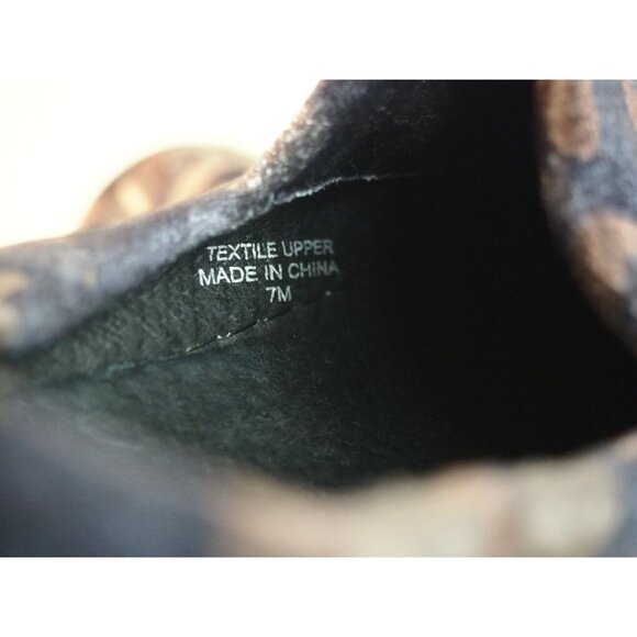 J/Slides Brown Metallic Camoflauge Flats Shoes, Size 7 (US) - Picture 7 of 10